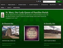 Tablet Screenshot of ourladyqueenoffamilies.net